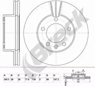 Тормозной диск BRECK купить